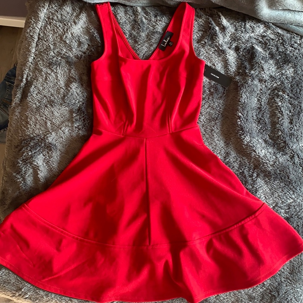 Lulus red skater dress